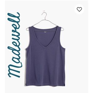 Madewell tomboy v-neck tank top